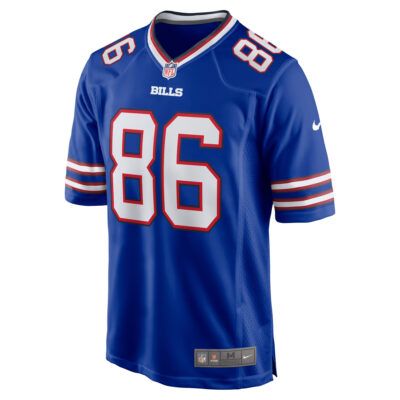 Alternative view of Dalton Kincaid Buffalo Bills Royal Blue Home Game Jersey - All Stitched