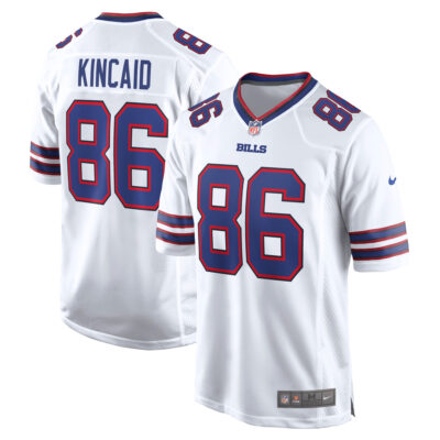 Dalton Kincaid Buffalo Bills White Away Game Jersey - All Stitched
