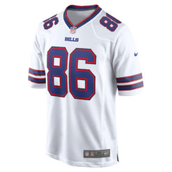 Alternative view of Dalton Kincaid Buffalo Bills White Away Game Jersey - All Stitched
