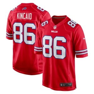Dalton Kincaid Buffalo Bills Red Alternate Game Jersey - All Stitched