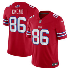 Dalton Kincaid Buffalo Bills Red Alternate Vapor F.U.S.E Limited Jersey - All Stitched