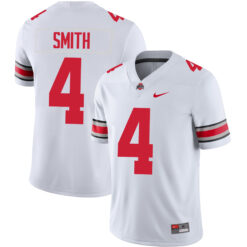 Jeremiah Smith Ohio State Buckeyes Football White Game Jersey - All Stitched