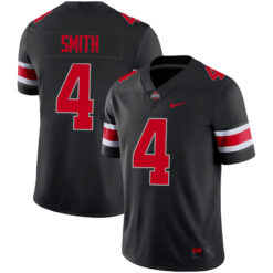Jeremiah Smith Ohio State Buckeyes Football Black Game Jersey - All Stitched