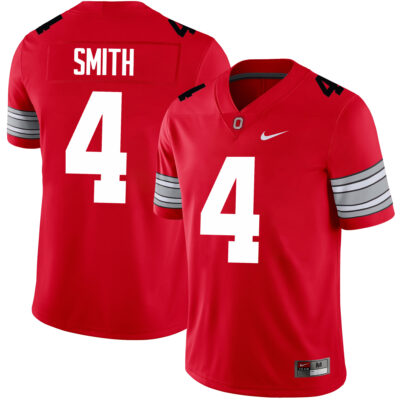 Jeremiah Smith Ohio State Buckeyes Football Scarlet Alternate Game Jersey - All Stitched