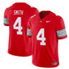 Jeremiah Smith Ohio State Buckeyes Football Scarlet Heritage Stripe Limited Jersey - All Stitched