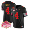 Jeremiah Smith Ohio State Buckeyes Football CFP National Champions Black Gold Limited Jersey - All Stitched