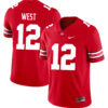 Bryce West Ohio State Buckeyes Football Scarlet Game Jersey - All Stitched