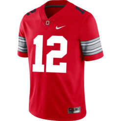 Alternative view of Bryce West Ohio State Buckeyes Football Scarlet Alternate Game Jersey - All Stitched