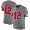 Bryce West Ohio State Buckeyes Football Grey Game Jersey - All Stitched