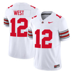 Bryce West Ohio State Buckeyes Football White Heritage Stripe Limited Jersey - All Stitched