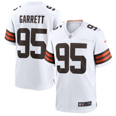 Myles Garrett Cleveland Browns White Away Game Jersey - All Stitched