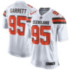Myles Garrett Cleveland Browns White Jersey - All Stitched