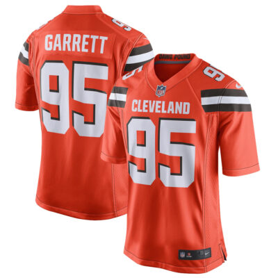Myles Garrett Cleveland Browns Orange Jersey - All Stitched
