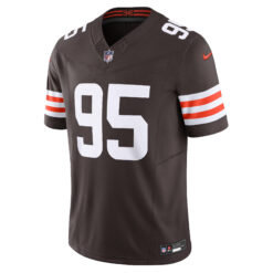 Alternative view of Myles Garrett Cleveland Browns Brown Home Vapor F.U.S.E Limited Jersey - All Stitched