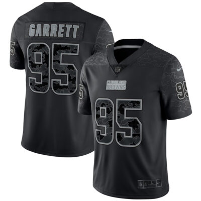 Myles Garrett Cleveland Browns Black RFLCTV Limited Jersey - All Stitched
