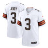 Jerry Jeudy Cleveland Browns White Away Game Jersey - All Stitched