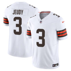 Jerry Jeudy Cleveland Browns White Away Vapor F.U.S.E Limited Jersey - All Stitched