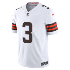 Alternative view of Jerry Jeudy Cleveland Browns White Away Vapor F.U.S.E Limited Jersey - All Stitched