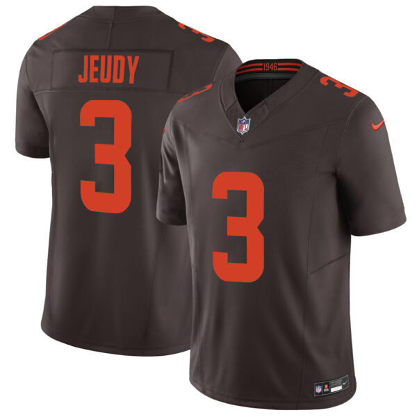 Jerry Jeudy Cleveland Browns Brown Alternate Vapor F.U.S.E Limited Jersey - All Stitched
