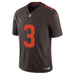 Alternative view of Jerry Jeudy Cleveland Browns Brown Alternate Vapor F.U.S.E Limited Jersey - All Stitched