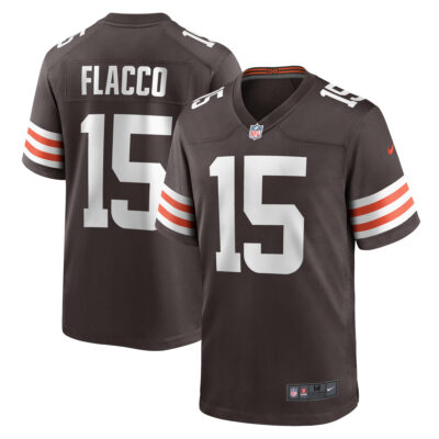 Joe Flacco Cleveland Browns Brown Home Game Jersey - All Stitched