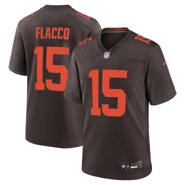 Joe Flacco Cleveland Browns Brown Alternate Game Jersey - All Stitched