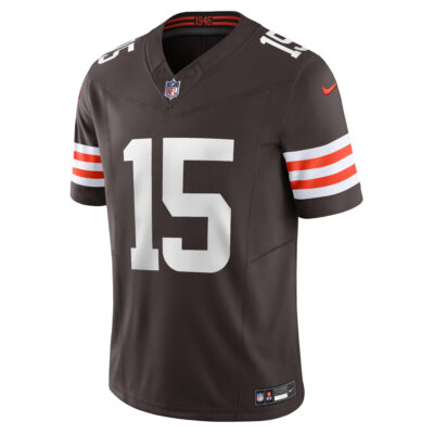 Alternative view of Joe Flacco Cleveland Browns Brown Home Vapor F.U.S.E Limited Jersey - All Stitched