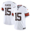 Joe Flacco Cleveland Browns White Away Vapor F.U.S.E Limited Jersey - All Stitched
