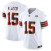Joe Flacco Cleveland Browns White 1946 Throwback Vapor F.U.S.E Limited Jersey - All Stitched