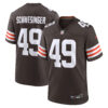Carson Schwesinger Cleveland Browns Brown Home Game Jersey - All Stitched