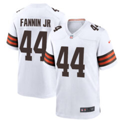 Harold Fannin Jr Cleveland Browns White Away Game Jersey - All Stitched