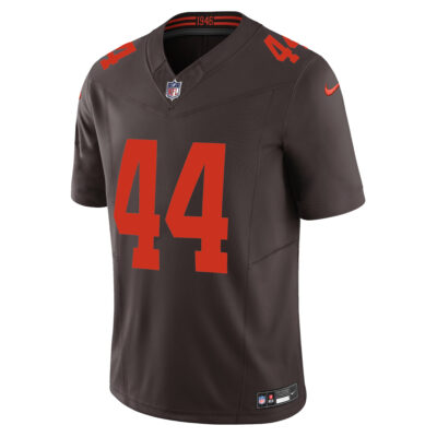 Alternative view of Harold Fannin Jr Cleveland Browns Brown Alternate Vapor F.U.S.E Limited Jersey - All Stitched