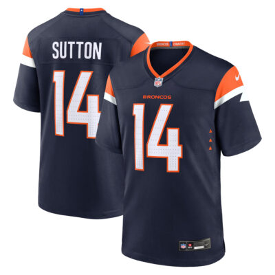 Courtland Sutton Denver Broncos Navy Alternate Game Jersey - All Stitched