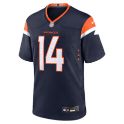 Alternative view of Courtland Sutton Denver Broncos Navy Alternate Game Jersey - All Stitched
