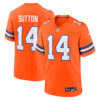 Courtland Sutton Denver Broncos Orange Mile High Collection 1977 Throwback Game Jersey - All Stitched