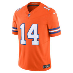 Alternative view of Courtland Sutton Denver Broncos Orange Mile High Collection 1977 Throwback Vapor F.U.S.E Limited Jersey - All Stitched