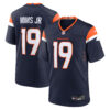 Marvin Mims Jr Denver Broncos Navy Alternate Game Jersey - All Stitched