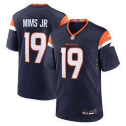 Marvin Mims Jr Denver Broncos Navy Alternate Game Jersey - All Stitched