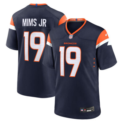 Marvin Mims Jr Denver Broncos Navy Alternate Game Jersey - All Stitched