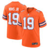 Marvin Mims Jr Denver Broncos Orange Mile High Collection 1977 Throwback Game Jersey - All Stitched