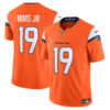 Marvin Mims Jr Denver Broncos Orange Home Vapor F.U.S.E Limited Jersey - All Stitched