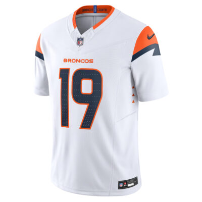 Alternative view of Marvin Mims Jr Denver Broncos White Away Vapor F.U.S.E Limited Jersey - All Stitched