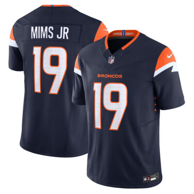 Marvin Mims Jr Denver Broncos Navy Alternate Vapor F.U.S.E Limited Jersey - All Stitched