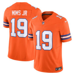 Marvin Mims Jr Denver Broncos Orange Mile High Collection 1977 Throwback Vapor F.U.S.E Limited Jersey - All Stitched