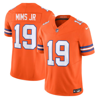 Marvin Mims Jr Denver Broncos Orange Mile High Collection 1977 Throwback Vapor F.U.S.E Limited Jersey - All Stitched