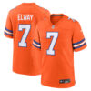 John Elway Denver Broncos Orange Mile High Collection 1977 Throwback Game Jersey - All Stitched