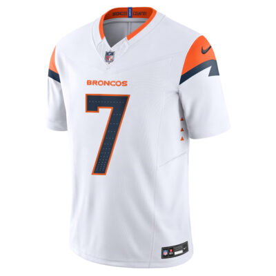 Alternative view of John Elway Denver Broncos White Away Vapor F.U.S.E Limited Jersey - All Stitched