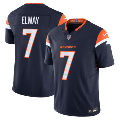 John Elway Denver Broncos Navy Alternate Vapor F.U.S.E Limited Jersey - All Stitched