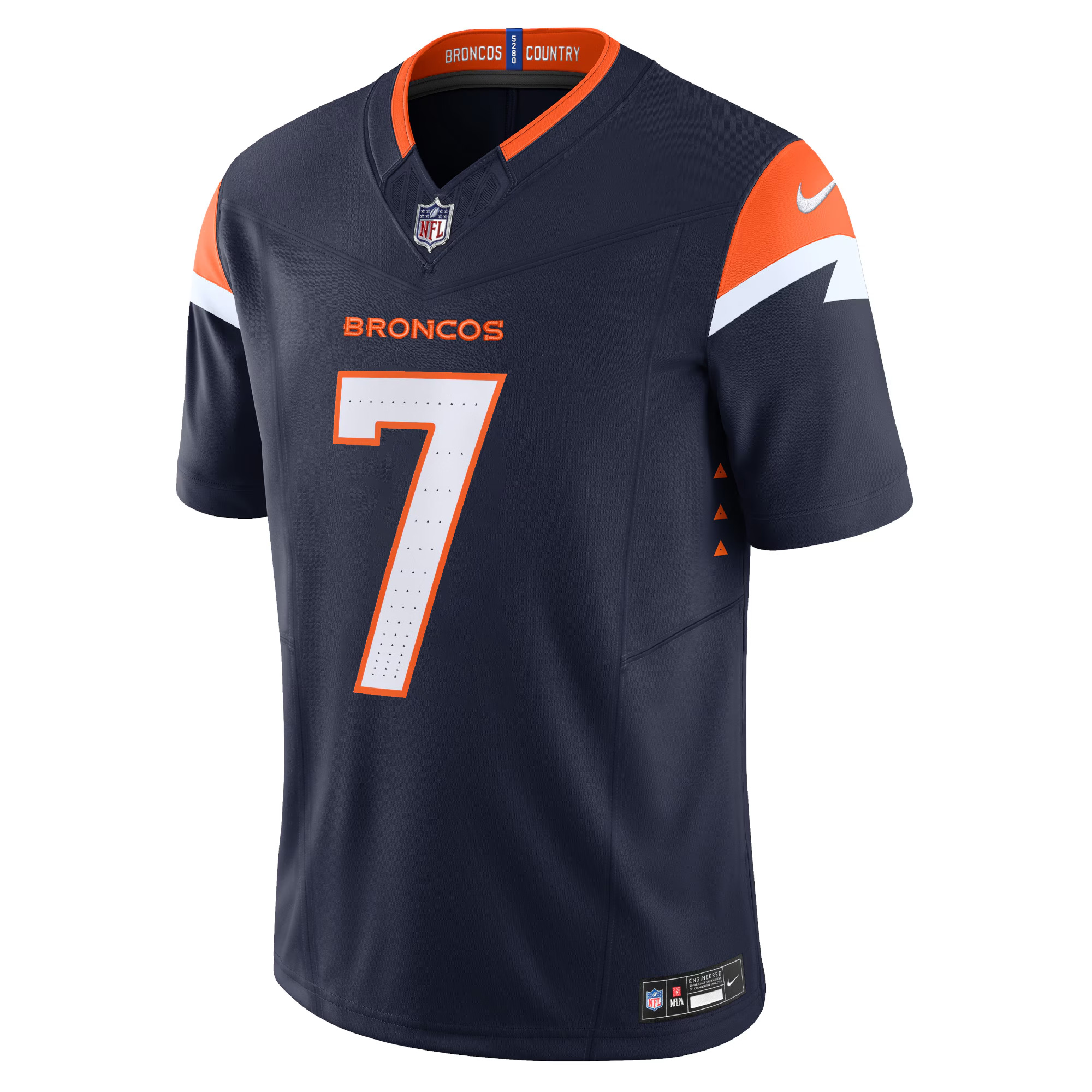 John Elway Denver Broncos Navy Alternate Vapor F.U.S.E Limited Jersey - All Stitched - Image 2