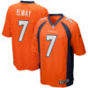 John Elway Denver Broncos Orange Jersey - All Stitched